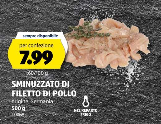SMINUZZATO DI FILETTO DI POLLO