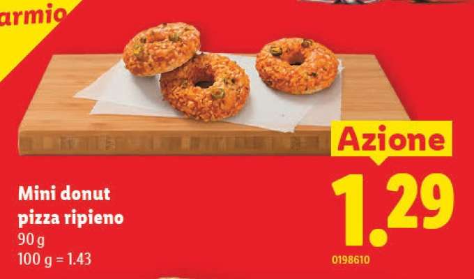 Mini donut pizza ripieno