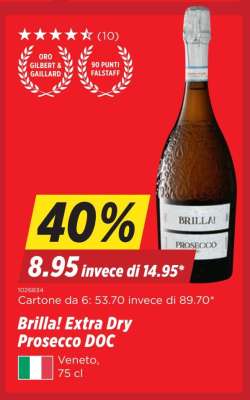 Brilla! Extra Dry Prosecco DOC