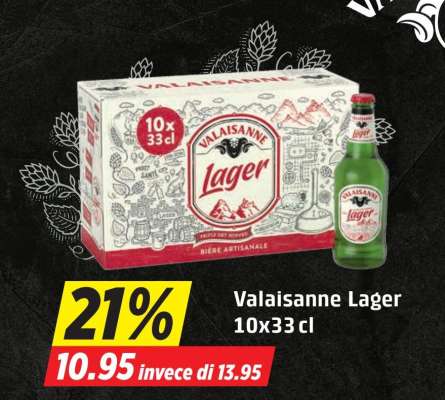 Valaisanne Lager 10x33 cl