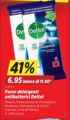 Panni detergenti antibatterici Dettol