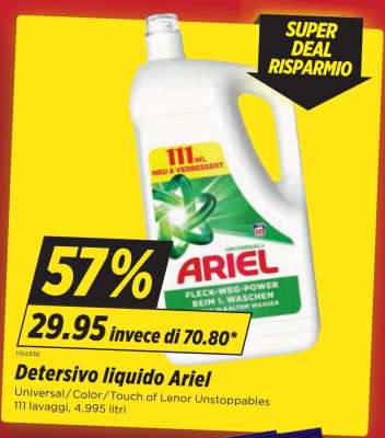 Detersivo liquido Ariel