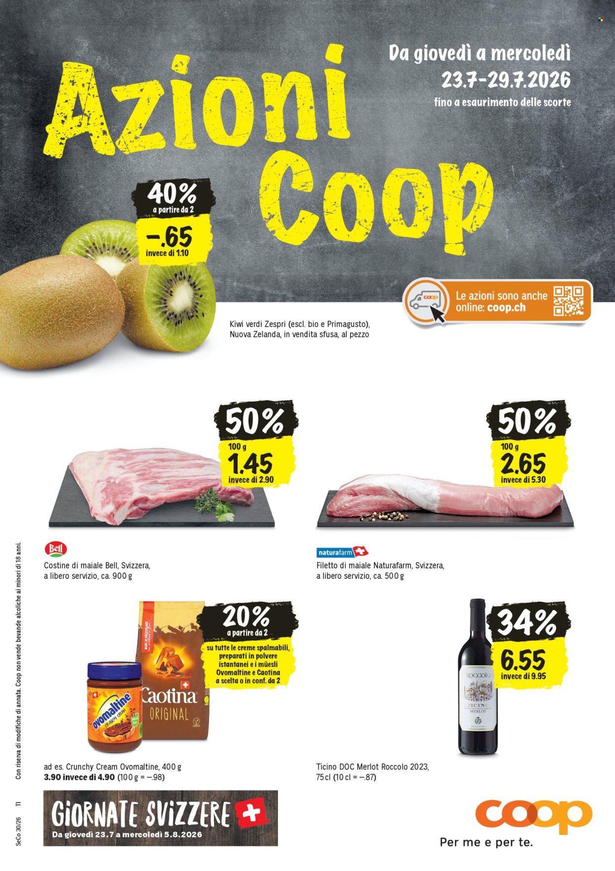 Volantino Coop - 23.7.2026 - 29.7.2026. Pagina 1. Pagina 1