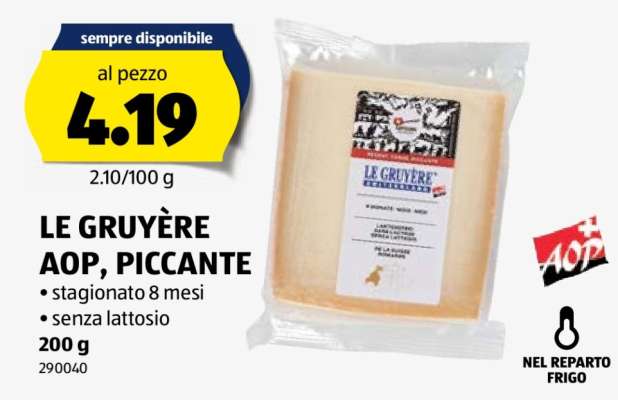LE GRUYÈRE AOP, PICCANTE