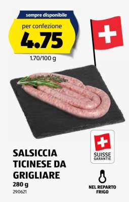 Salsiccia Ticinese da Grigliare