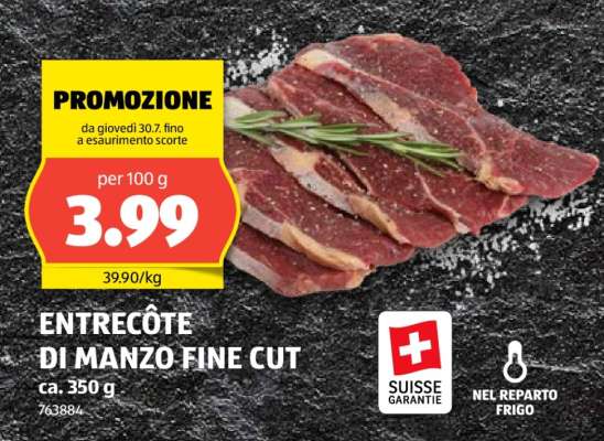 ENTRECÔTE DI MANZO FINE CUT