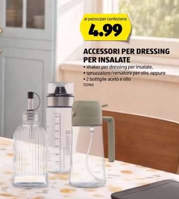 ACCESSORI PER DRESSING PER INSALATE