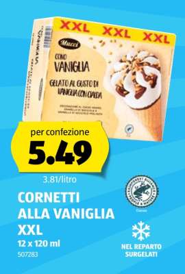 CORNETTI ALLA VANIGLIA XXL