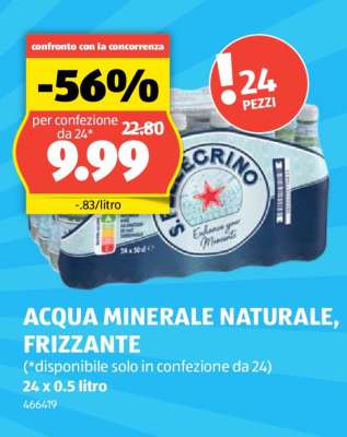 ACQUA MINERALE NATURALE, FRIZZANTE