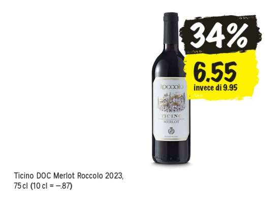 Ticino DOC Merlot Roccolo 2023