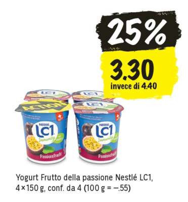 Yogurt Frutto della passione Nestlé LC1