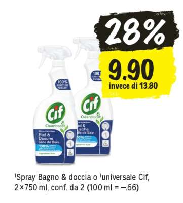 Spray Bagno & doccia o universale Cif