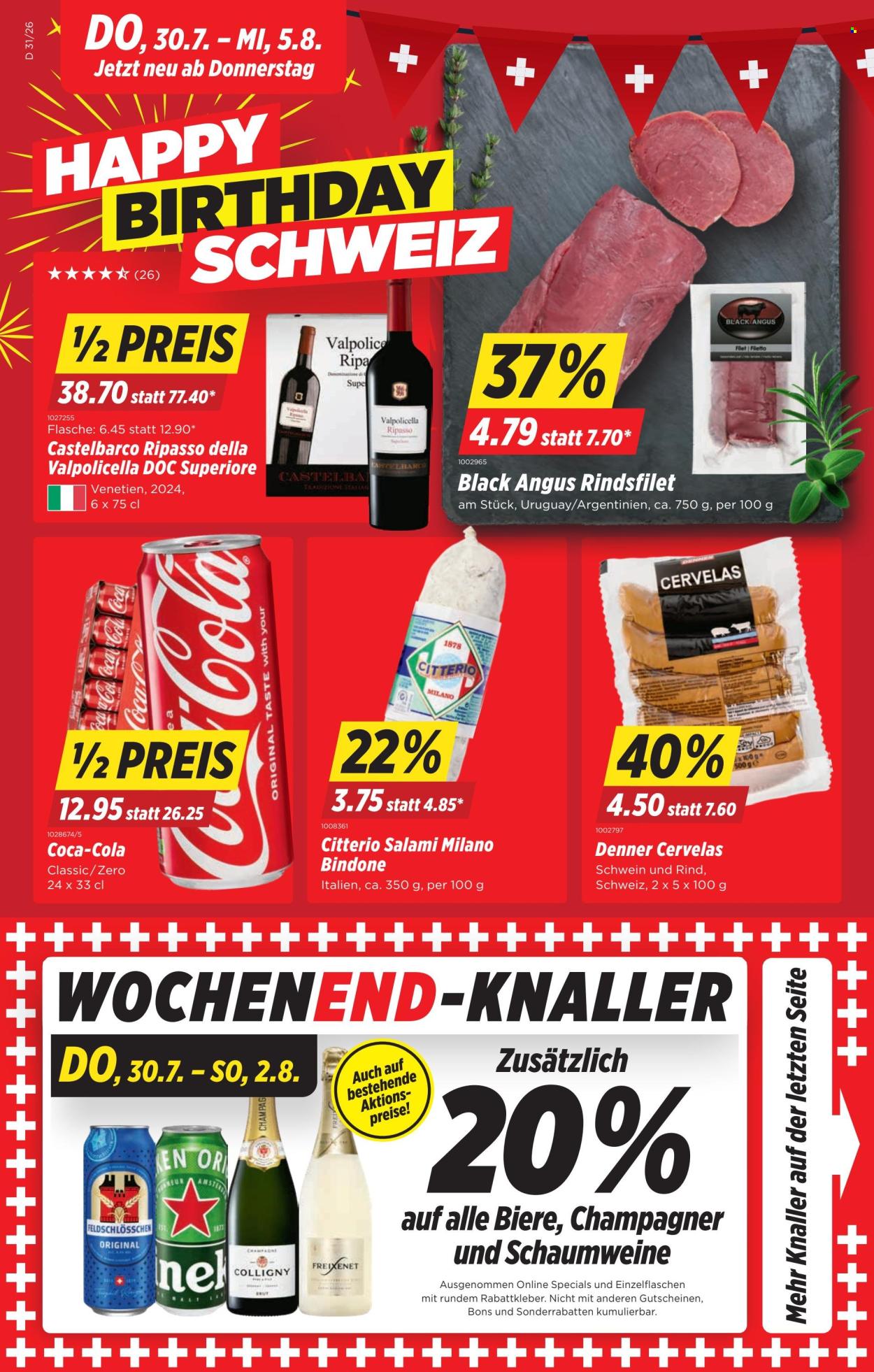 Volantino Denner - 30.7.2026 - 5.8.2026. Pagina 1. Pagina 1