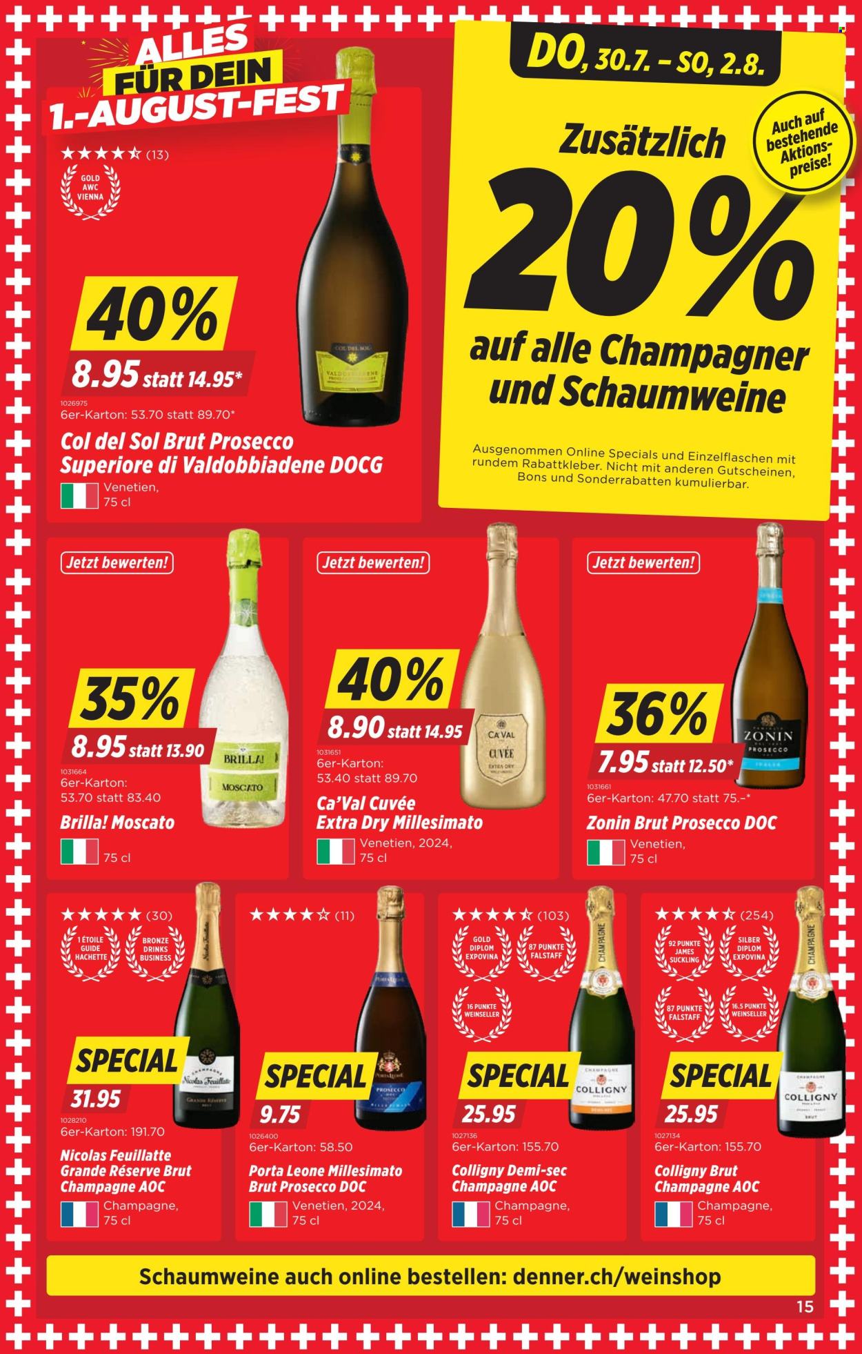 Volantino Denner - 30.7.2026 - 5.8.2026. Pagina 15. Pagina 15
