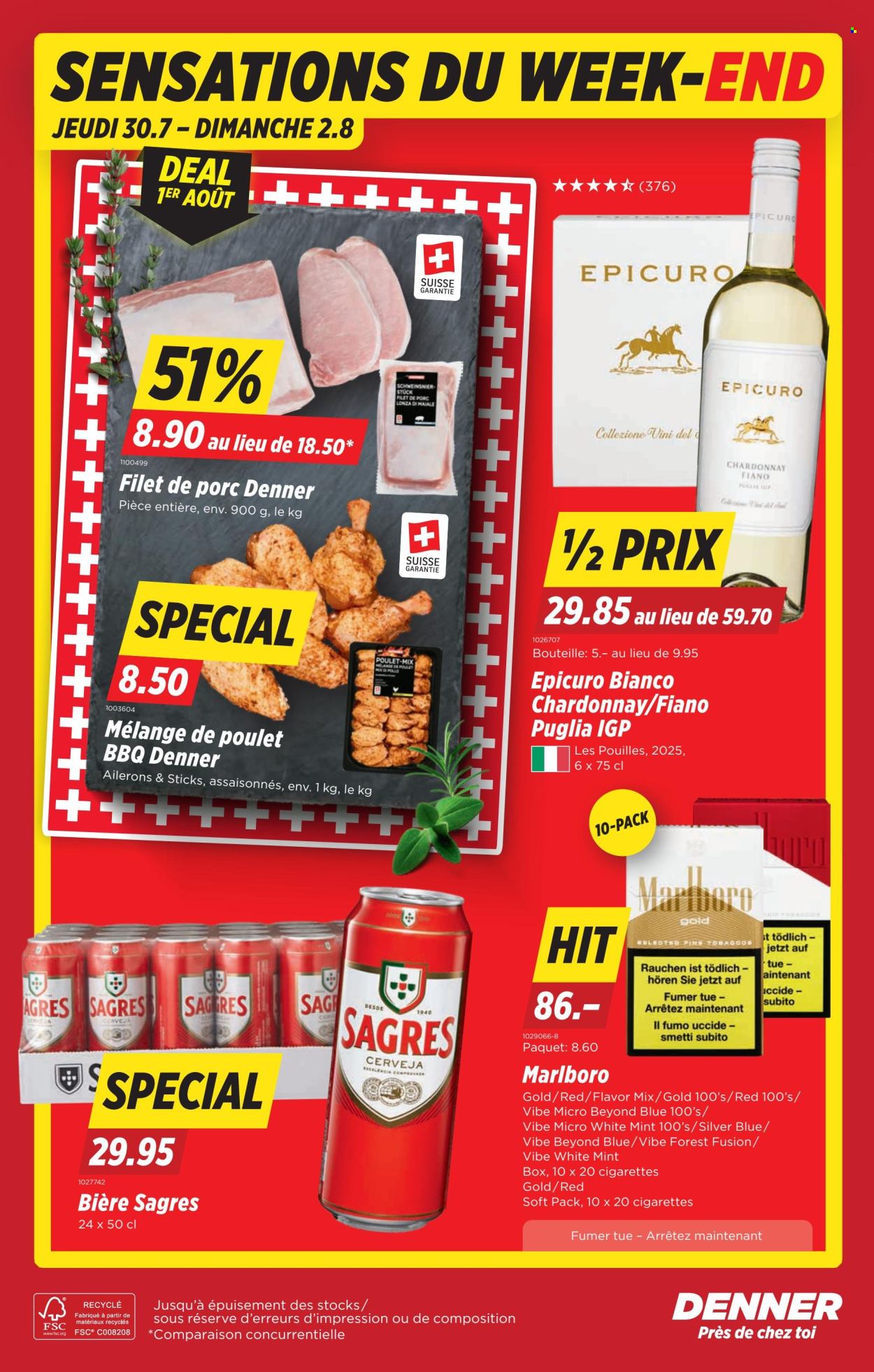 Volantino Denner - 30.7.2026 - 5.8.2026. Pagina 24. Pagina 24