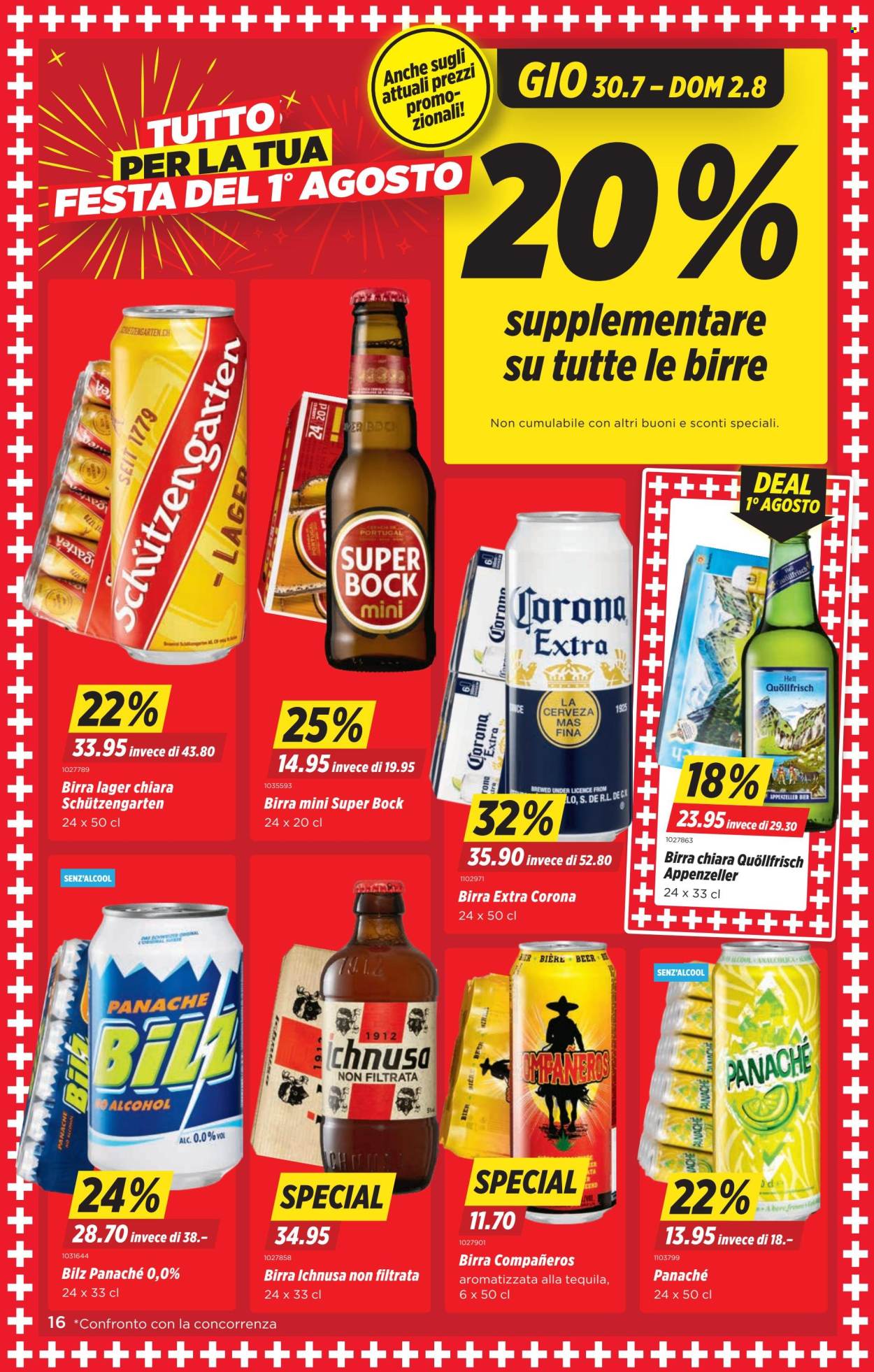Volantino Denner - 30.7.2026 - 5.8.2026. Pagina 16. Pagina 16