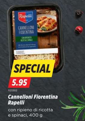 Cannelloni Fiorentina Rapelli