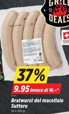 Bratwurst del macellaio Suttero