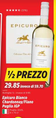 Epicuro Bianco Chardonnay/Fiano Puglia IGP