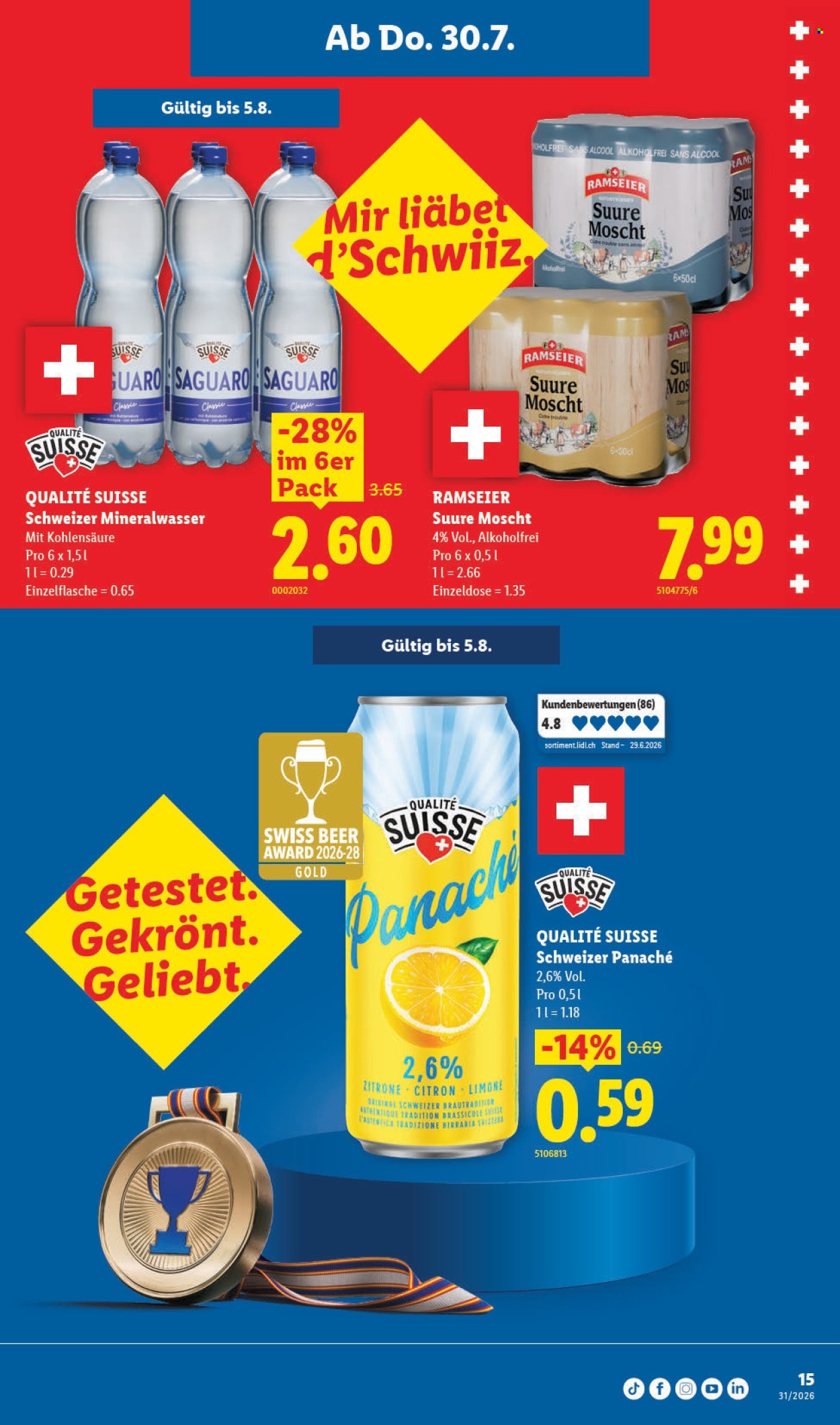 Volantino Lidl - 30.7.2026 - 5.8.2026. Pagina 15. Pagina 15