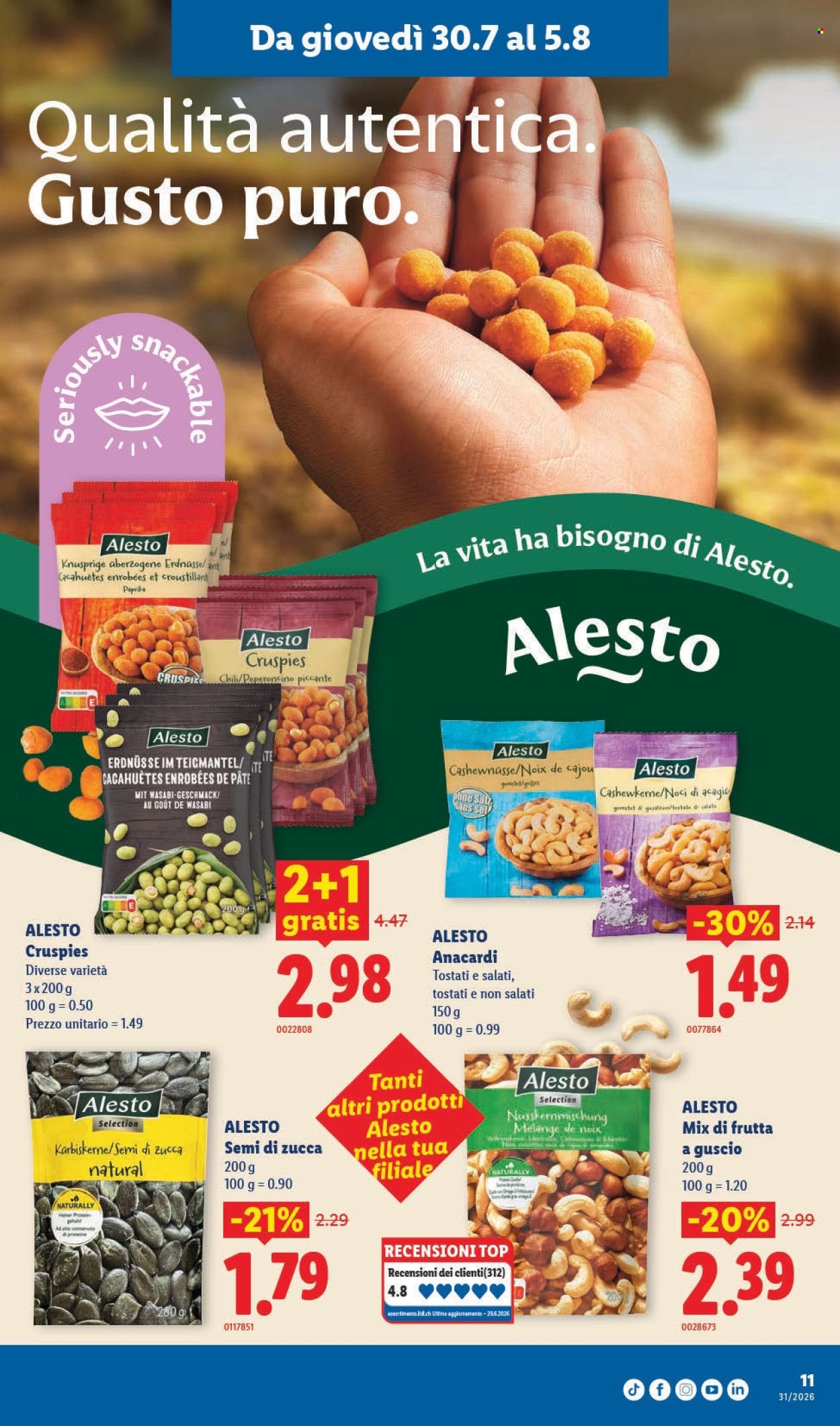 Volantino Lidl - 30.7.2026 - 5.8.2026. Pagina 11. Pagina 11