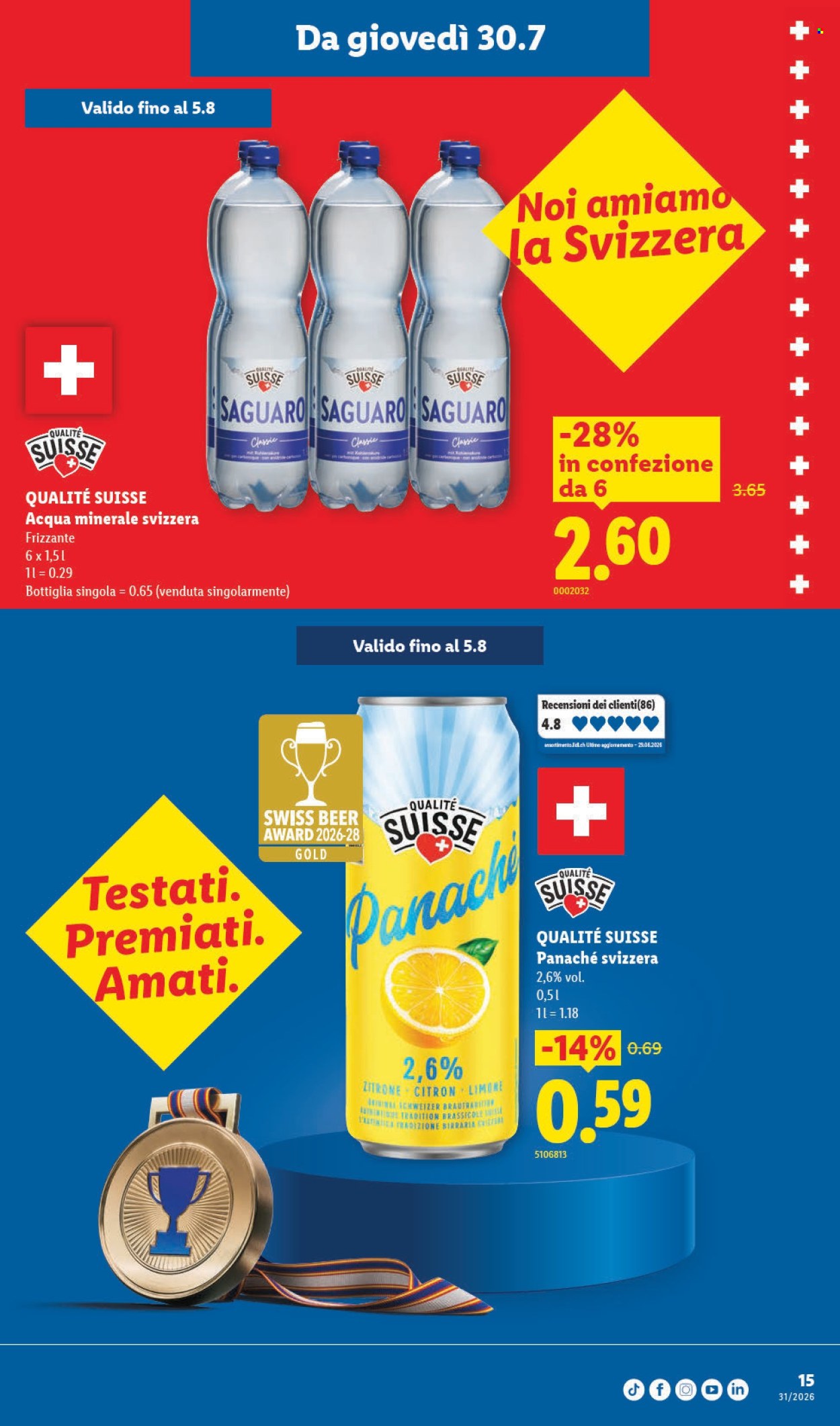 Volantino Lidl - 30.7.2026 - 5.8.2026. Pagina 15. Pagina 15