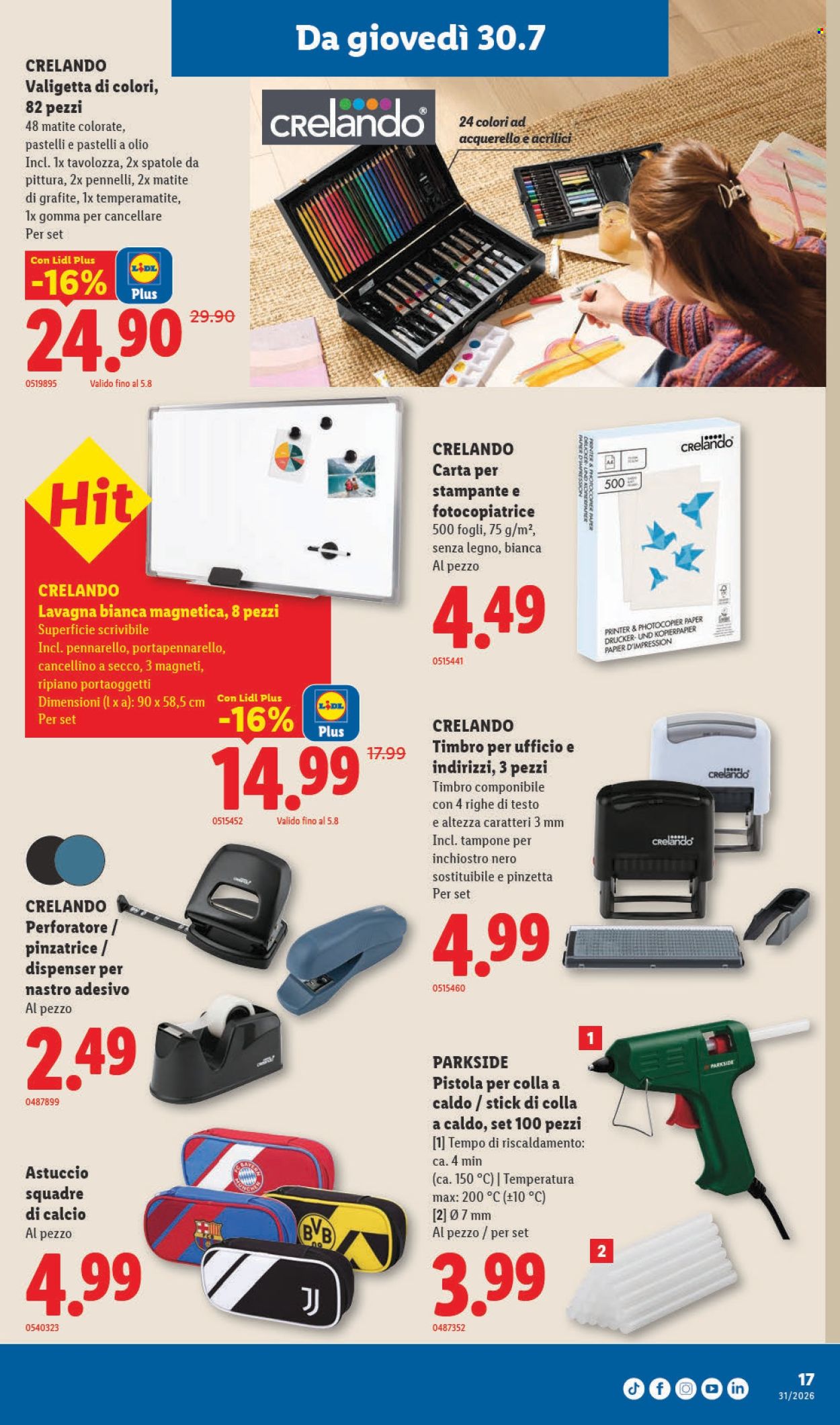 Volantino Lidl - 30.7.2026 - 5.8.2026. Pagina 19. Pagina 19