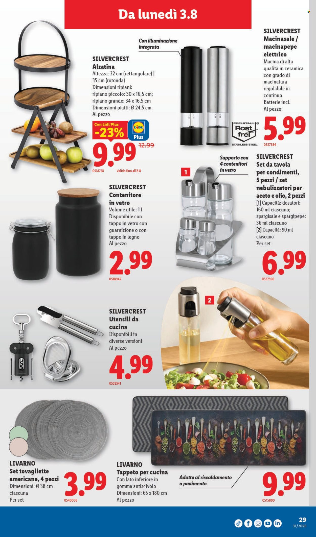 Volantino Lidl - 30.7.2026 - 5.8.2026. Pagina 31. Pagina 31