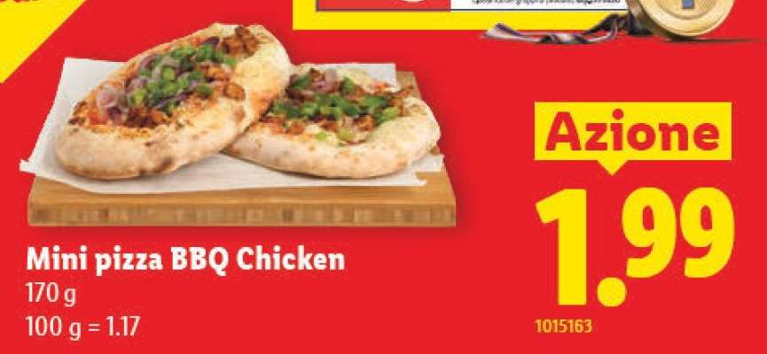 Mini pizza BBQ Chicken