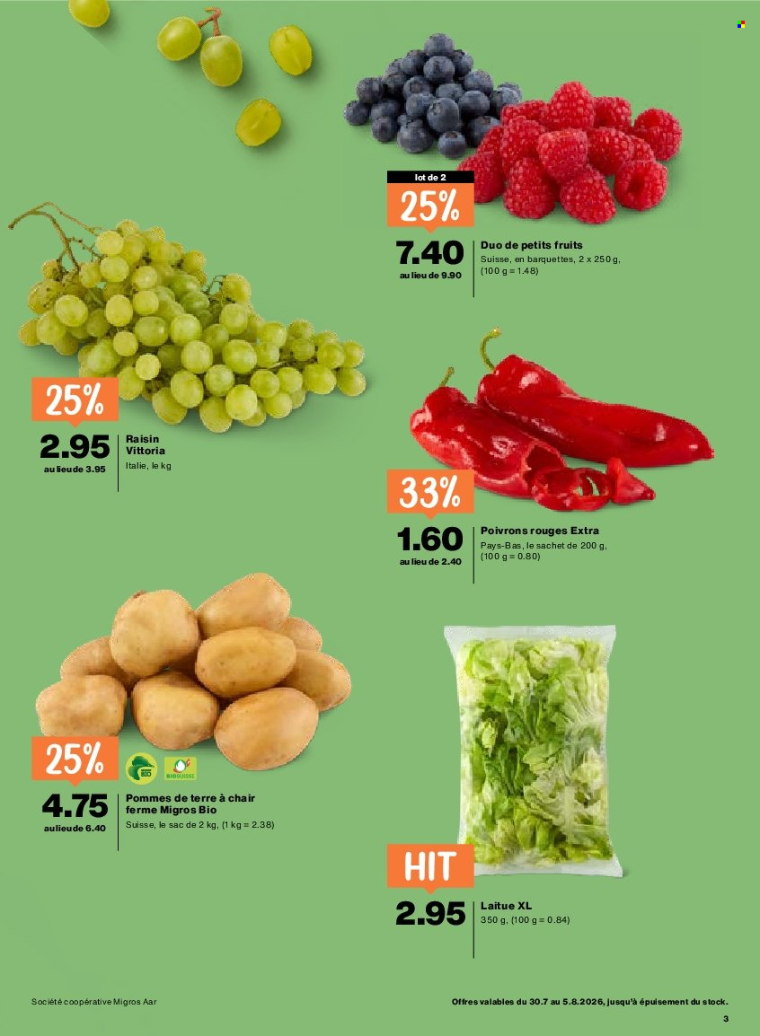 Volantino Migros - 30.7.2026 - 5.8.2026. Pagina 3. Pagina 3