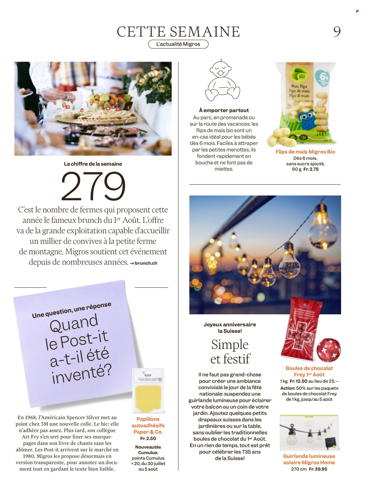Volantino Migros - 29.7.2026 - 5.8.2026. Pagina 9. Pagina 9