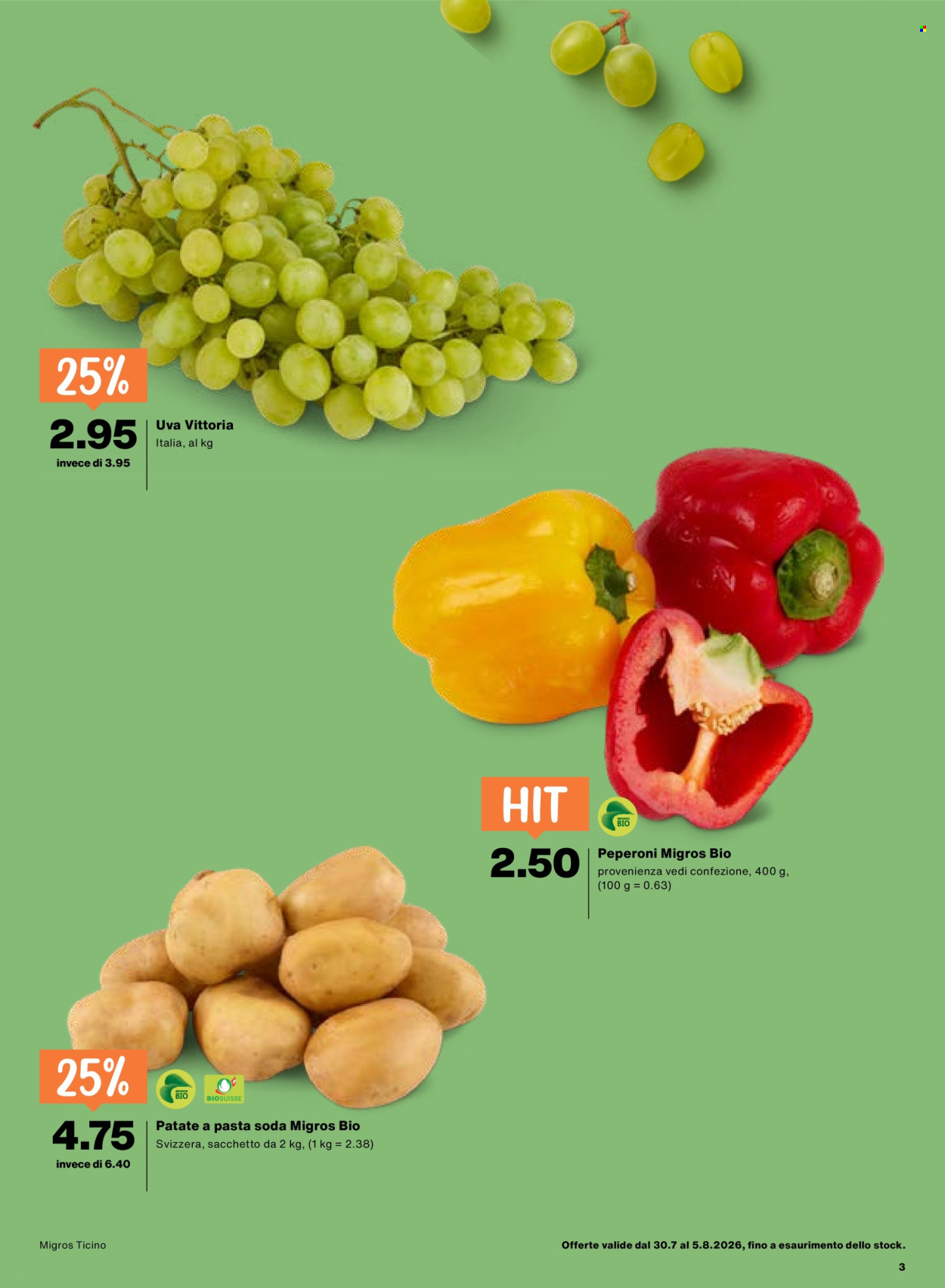 Volantino Migros - 30.7.2026 - 5.8.2026. Pagina 3. Pagina 3