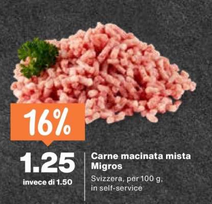 Carne macinata mista Migros