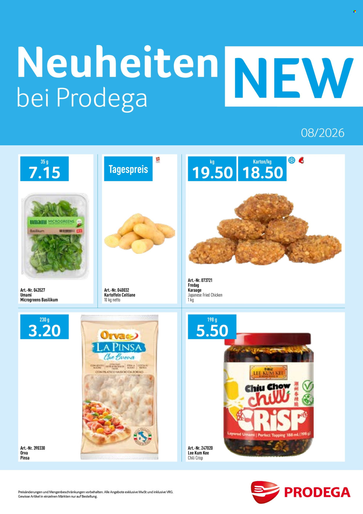 Volantino Prodega - 1.8.2026 - 31.8.2026. Pagina 1. Pagina 1