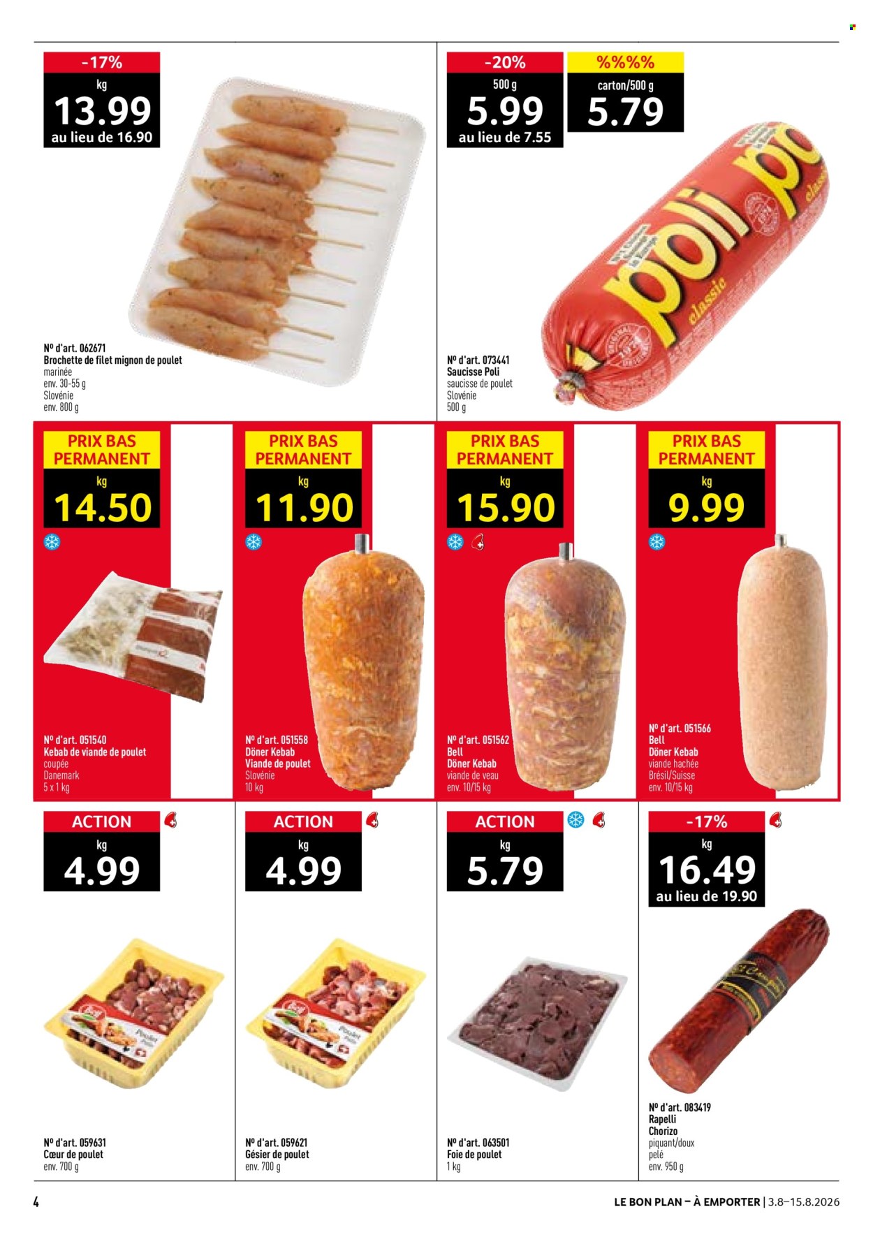 Volantino Prodega - 3.8.2026 - 15.8.2026. Pagina 4. Pagina 4