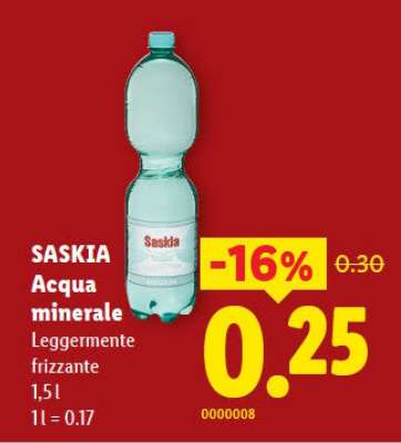 SASKIA Acqua minerale