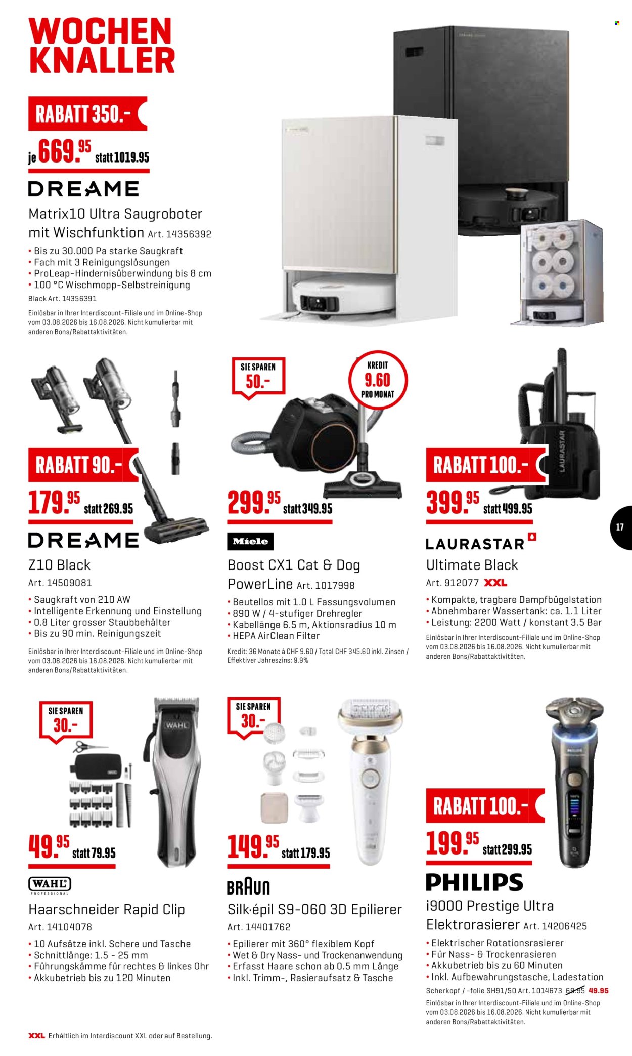 Volantino Interdiscount - 3.8.2026 - 16.8.2026. Pagina 17. Pagina 17