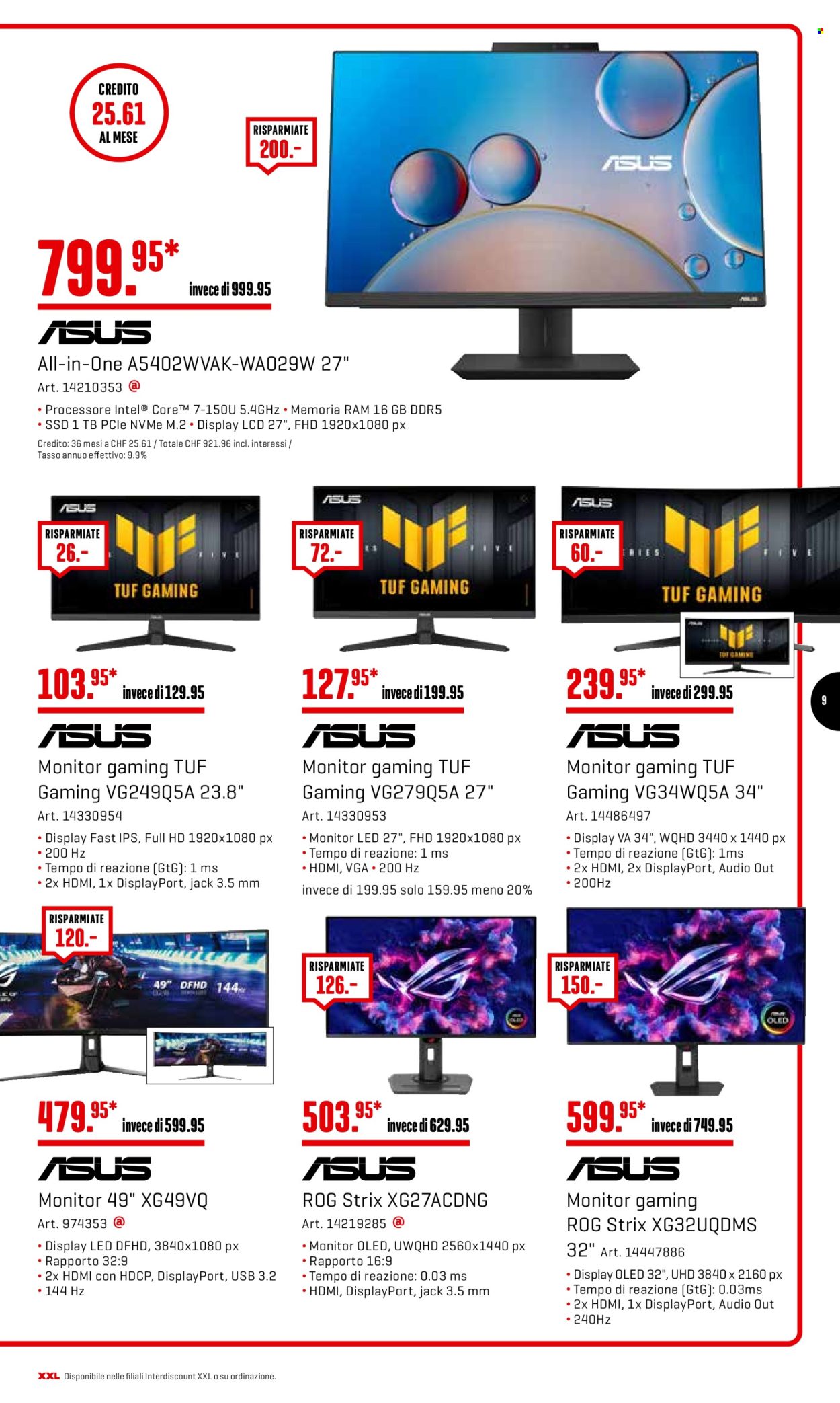 Volantino Interdiscount - 3.8.2026 - 16.8.2026. Pagina 9. Pagina 9