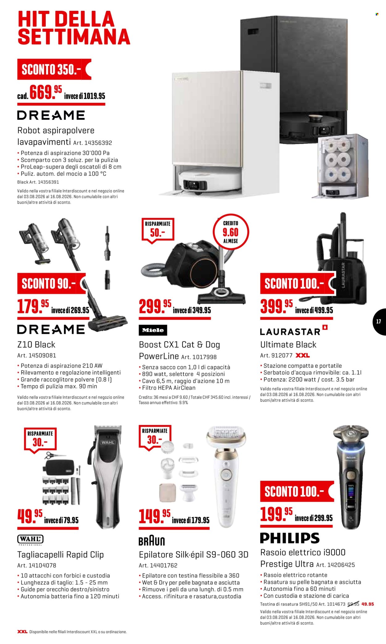 Volantino Interdiscount - 3.8.2026 - 16.8.2026. Pagina 17. Pagina 17