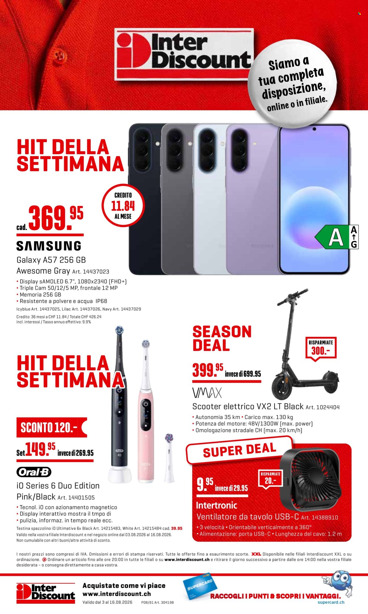 Volantino Interdiscount - 3.8.2026 - 16.8.2026. Pagina 20. Pagina 20