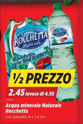 Acqua minerale Naturale Rocchetta