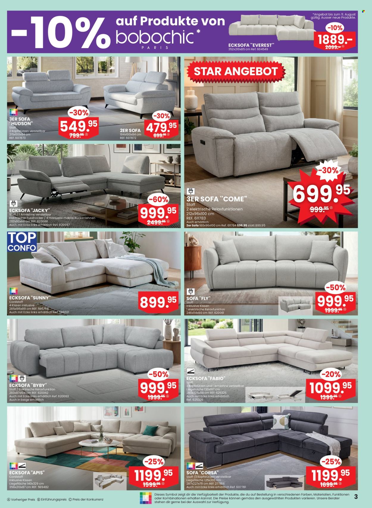 Volantino Conforama - 5.8.2026 - 25.8.2026. Pagina 3. Pagina 3