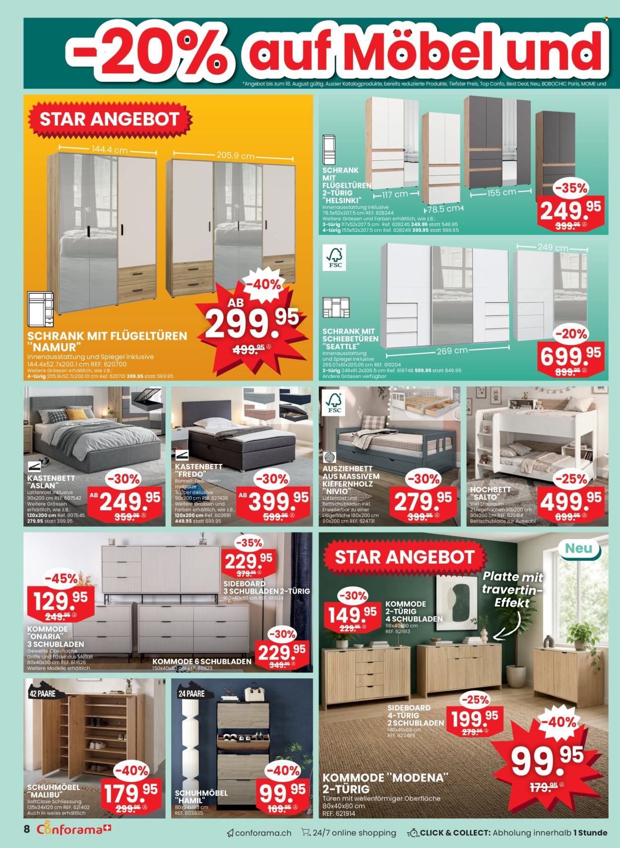 Volantino Conforama - 5.8.2026 - 25.8.2026. Pagina 8. Pagina 8