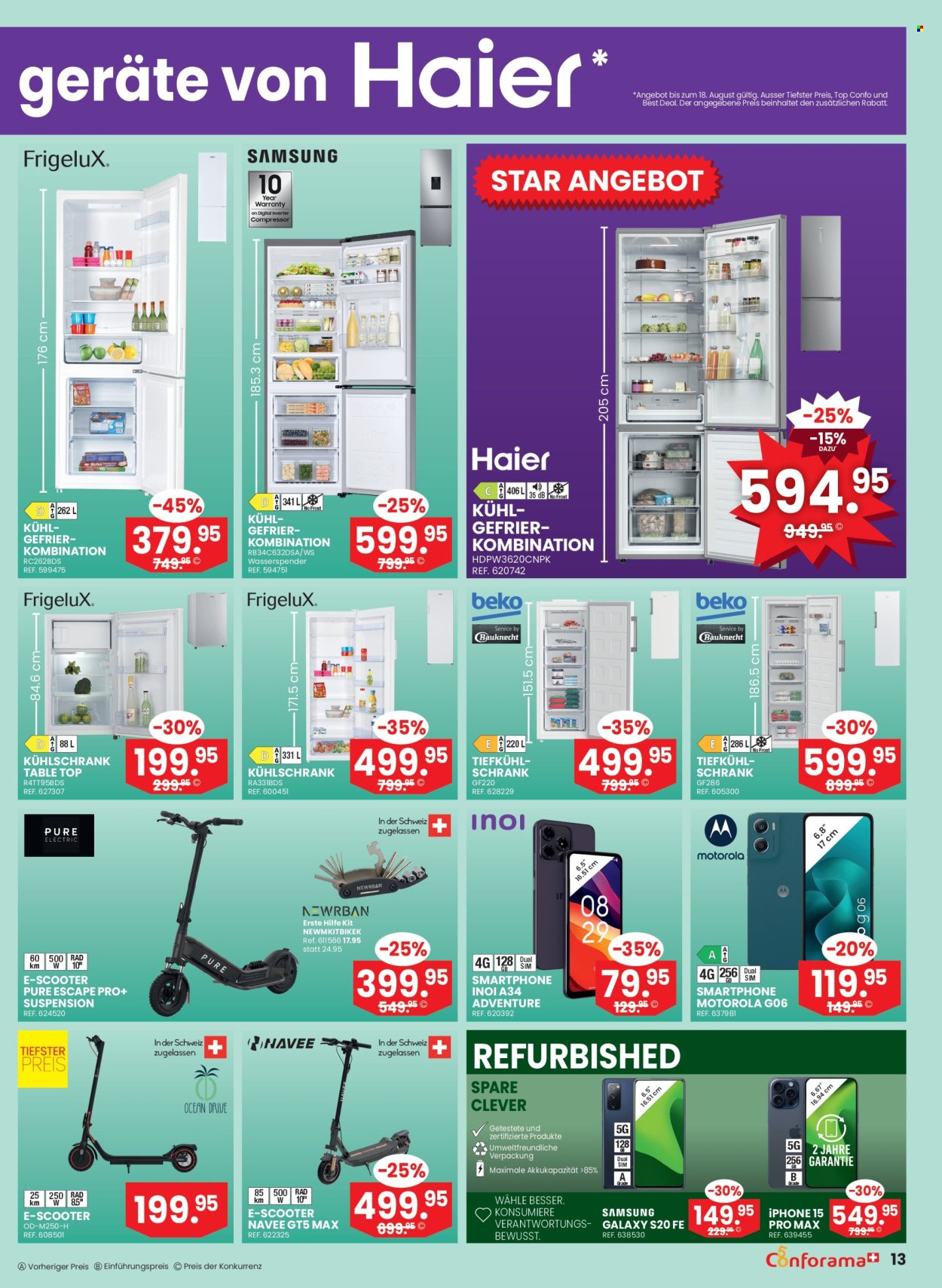 Volantino Conforama - 5.8.2026 - 25.8.2026. Pagina 13. Pagina 13
