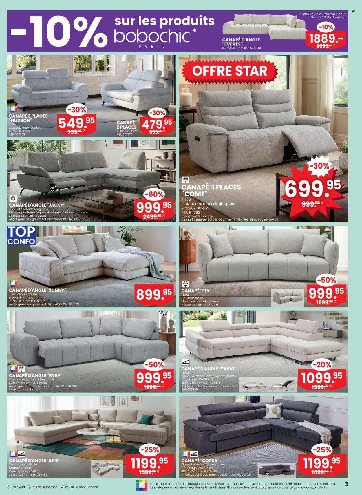 Volantino Conforama - 5.8.2026 - 25.8.2026. Pagina 3. Pagina 3