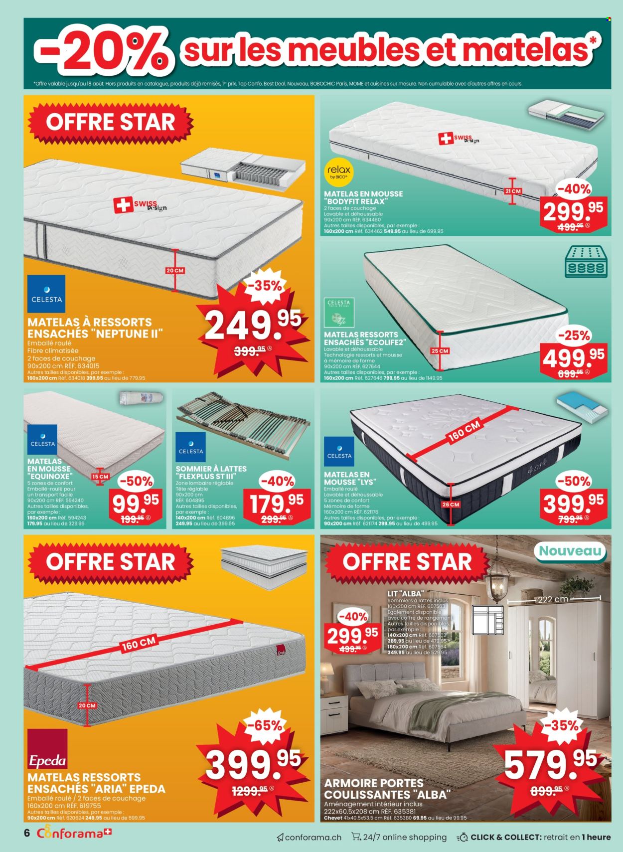 Volantino Conforama - 5.8.2026 - 25.8.2026. Pagina 6. Pagina 6