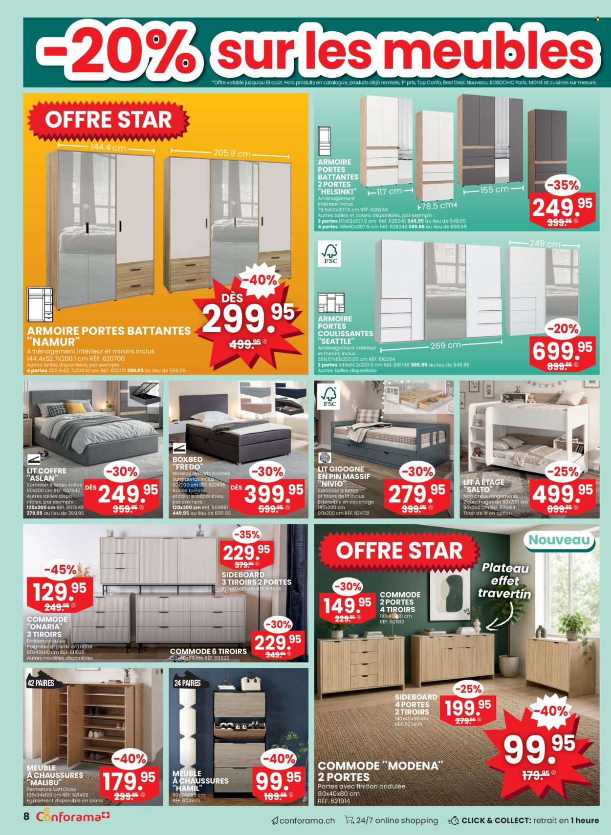 Volantino Conforama - 5.8.2026 - 25.8.2026. Pagina 8. Pagina 8