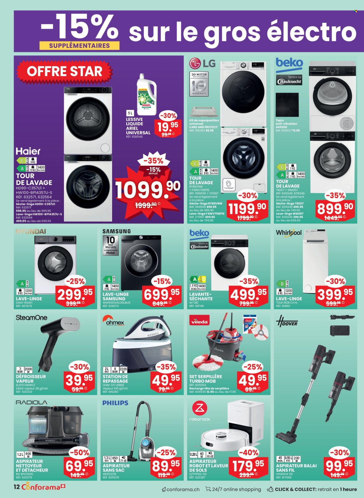 Volantino Conforama - 5.8.2026 - 25.8.2026. Pagina 12. Pagina 12