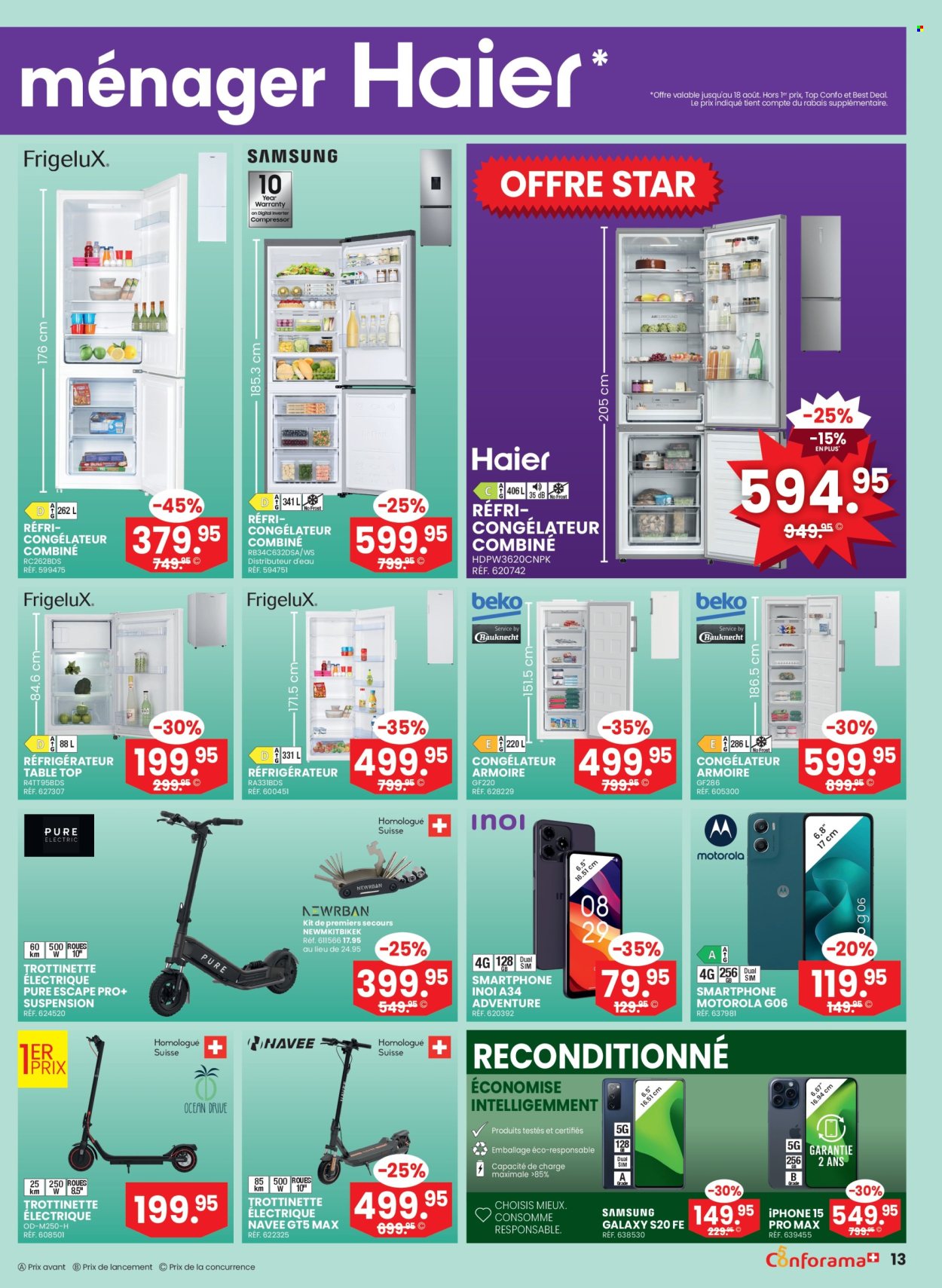 Volantino Conforama - 5.8.2026 - 25.8.2026. Pagina 13. Pagina 13