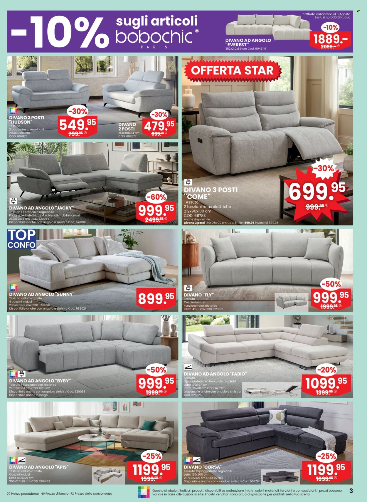 Volantino Conforama - 5.8.2026 - 25.8.2026. Pagina 3. Pagina 3